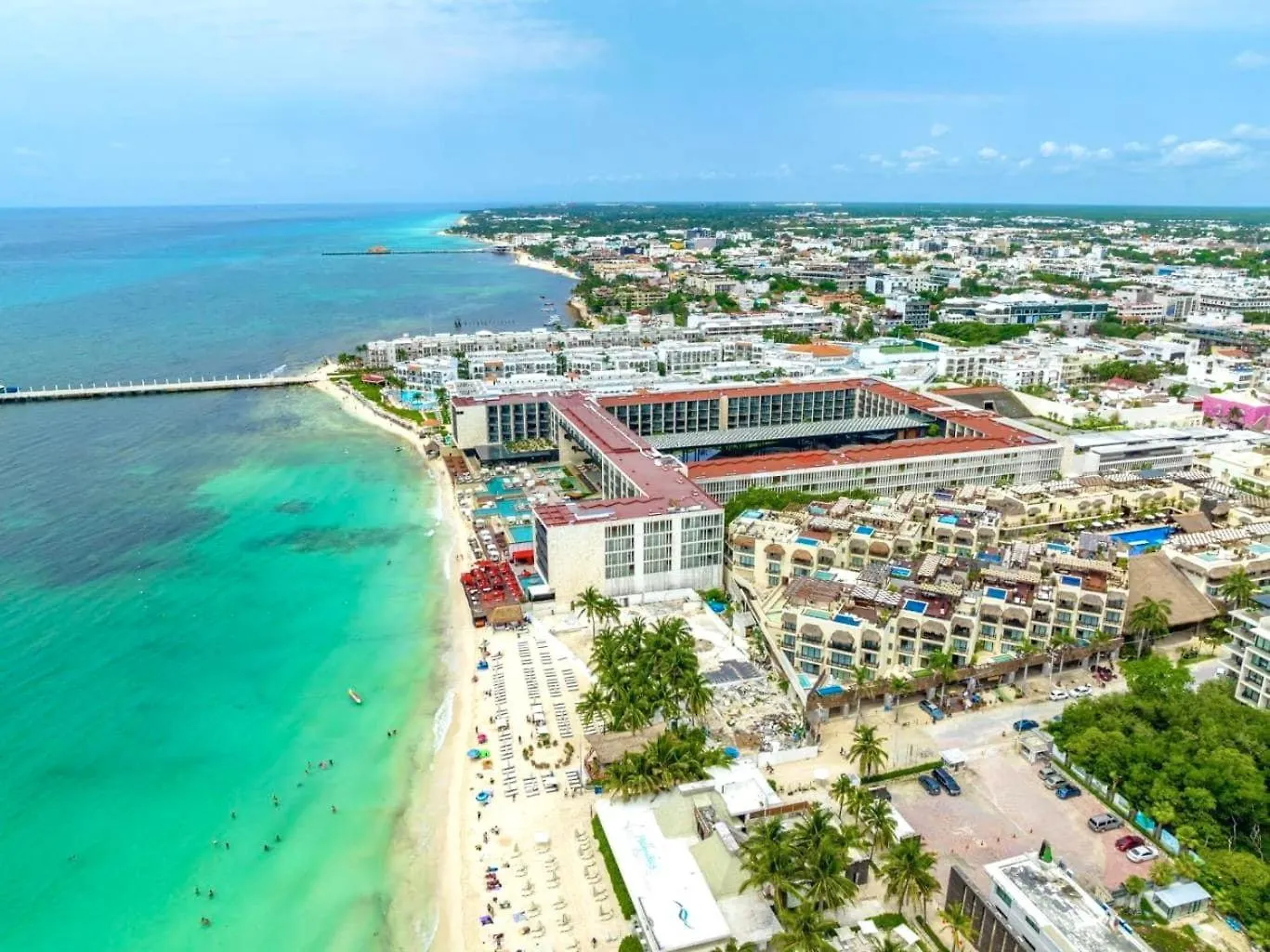 신데 델 카르멘 Departamento En Aldea Thai Con Terraza, Vista Al Mar Y Alberca Privada, Para 8 Personas 아파트